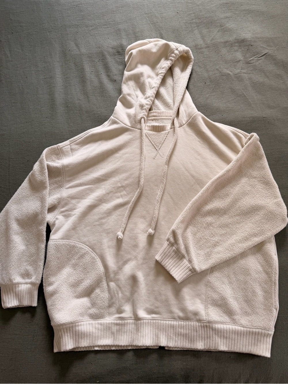 aerie Cream Sherpa Hoodie